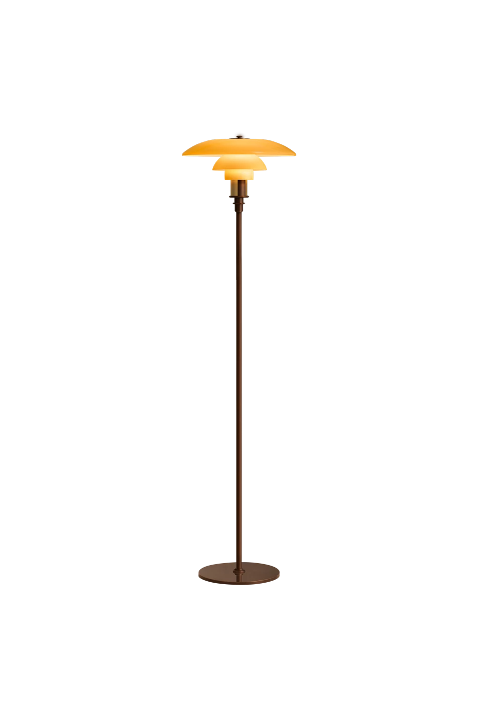 PH 3½-2½ AGED BRASS FLOOR LAMP | LOUIS POULSEN