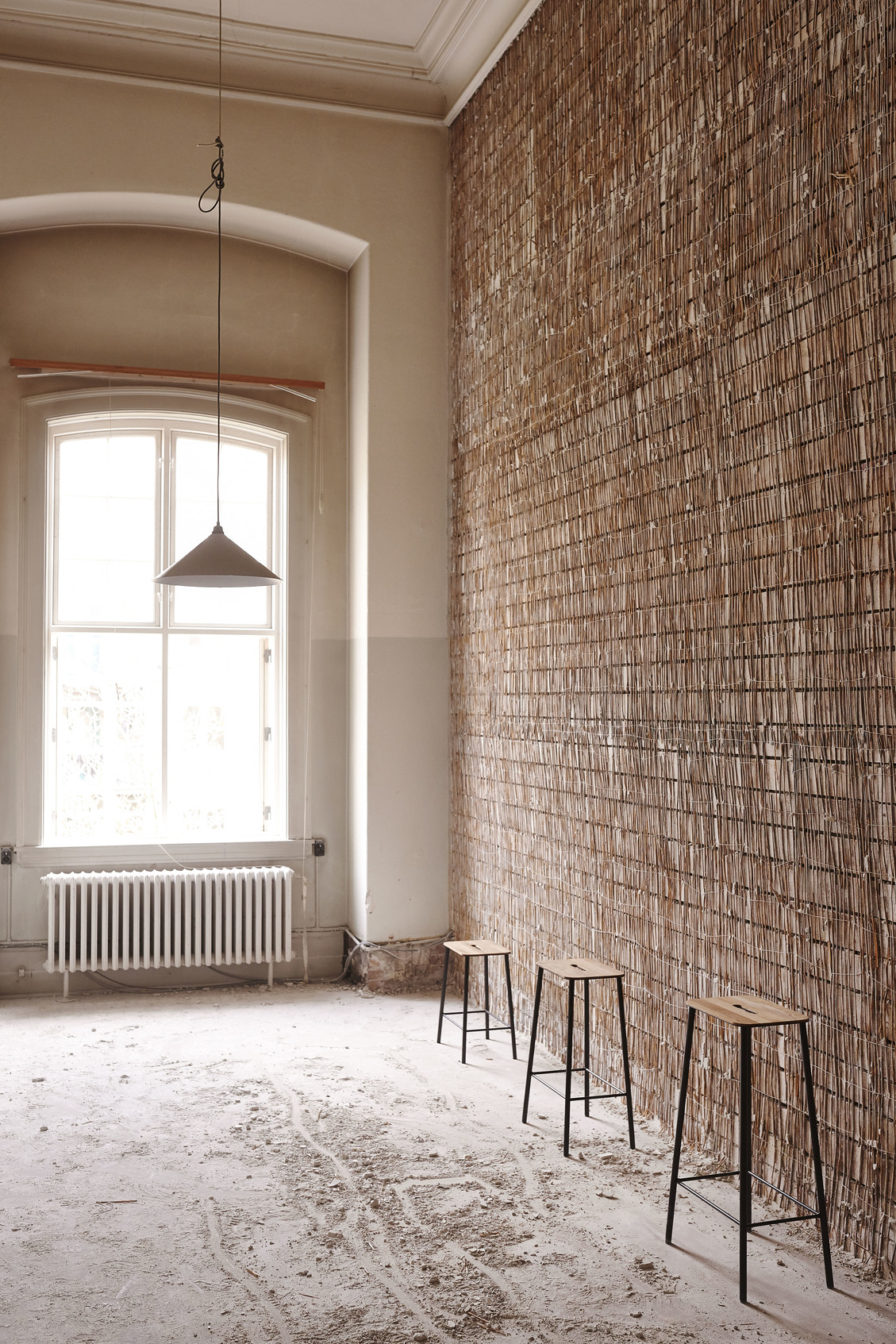 Adam Stool Black/ Oak H 65 | FRAMA