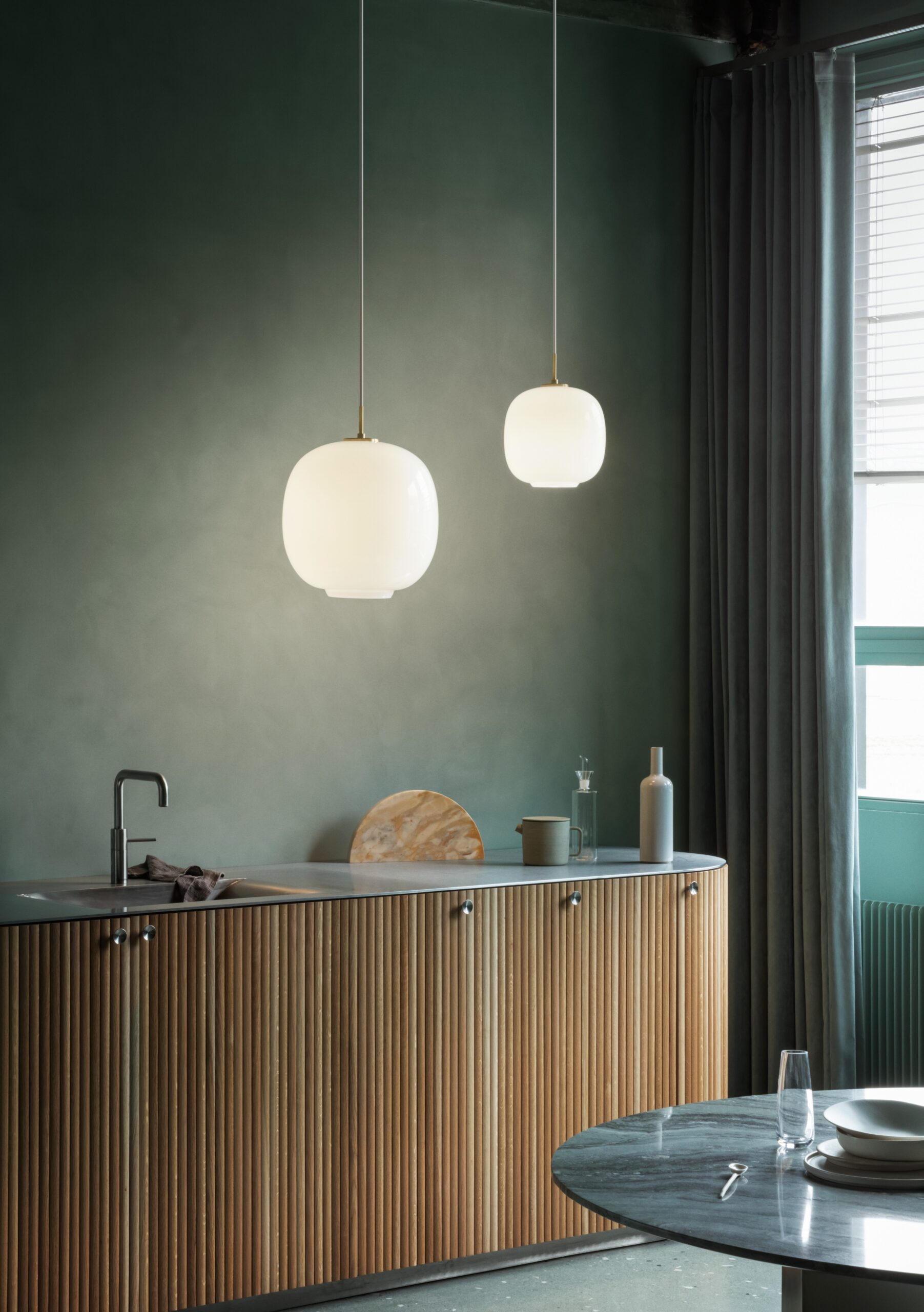 VL 45 RADIOHUS PENDANT white opal glass | Louis Poulsen