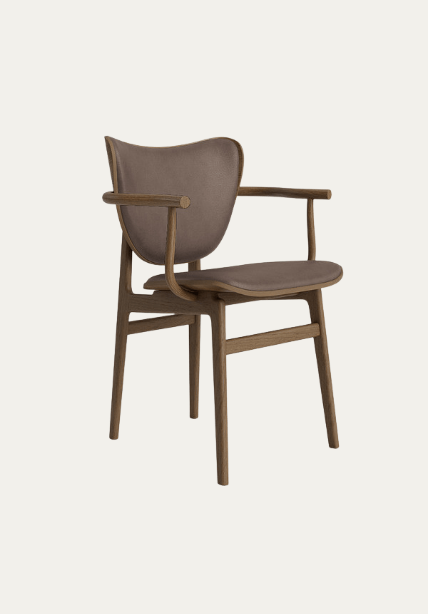 Elephant Armchair Dunes Dark Brown Leather | NORR11