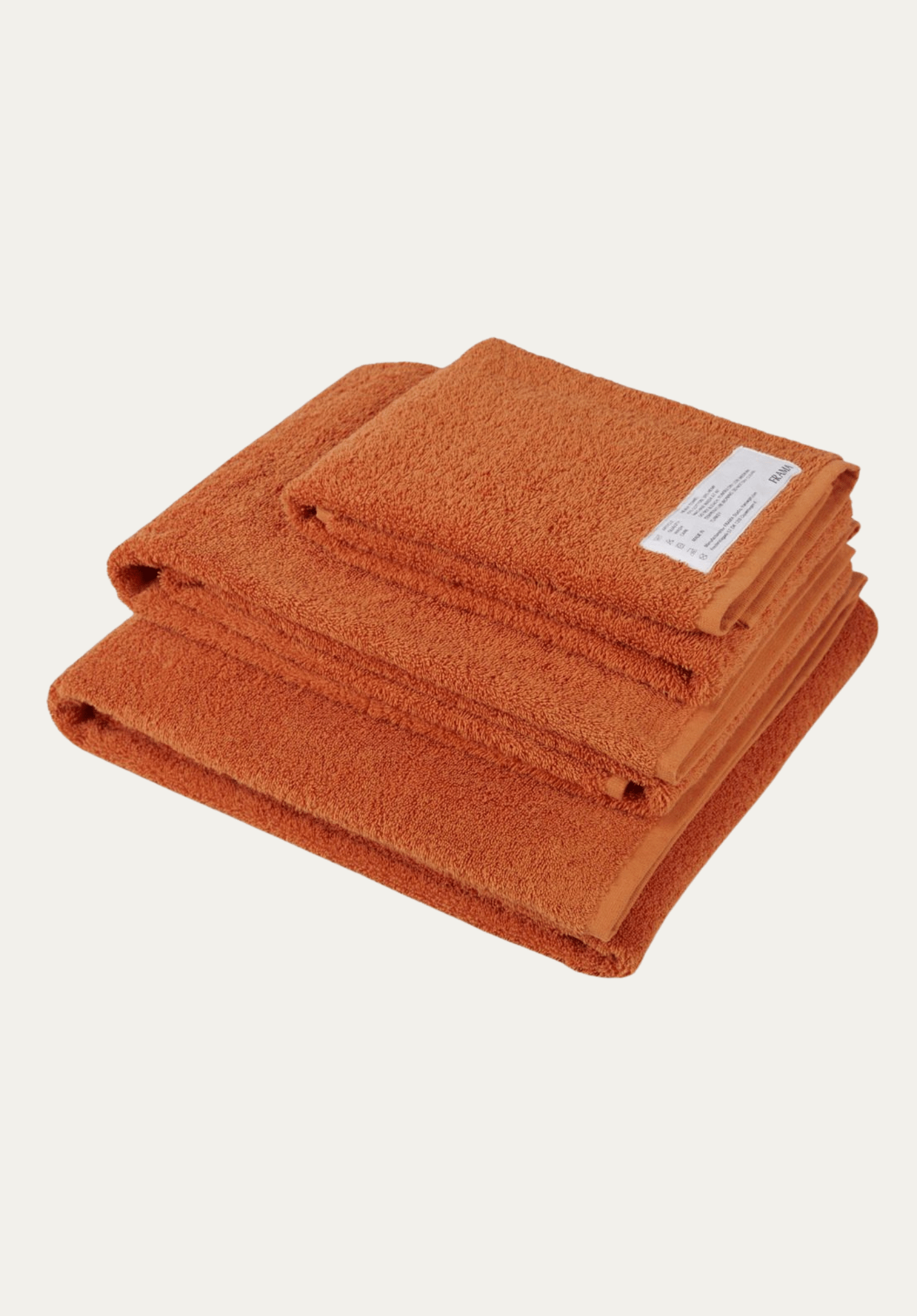 Heavy Towel Set Burnt Orange  | Frama