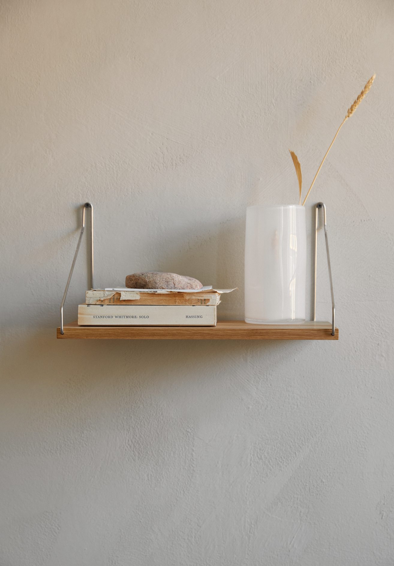 SINGLE SHELF | OAK / STAINLESS STEEL | FRAMA