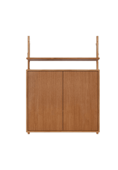 Shelf Library medium Cabinet section| natural Oak | FRAMA