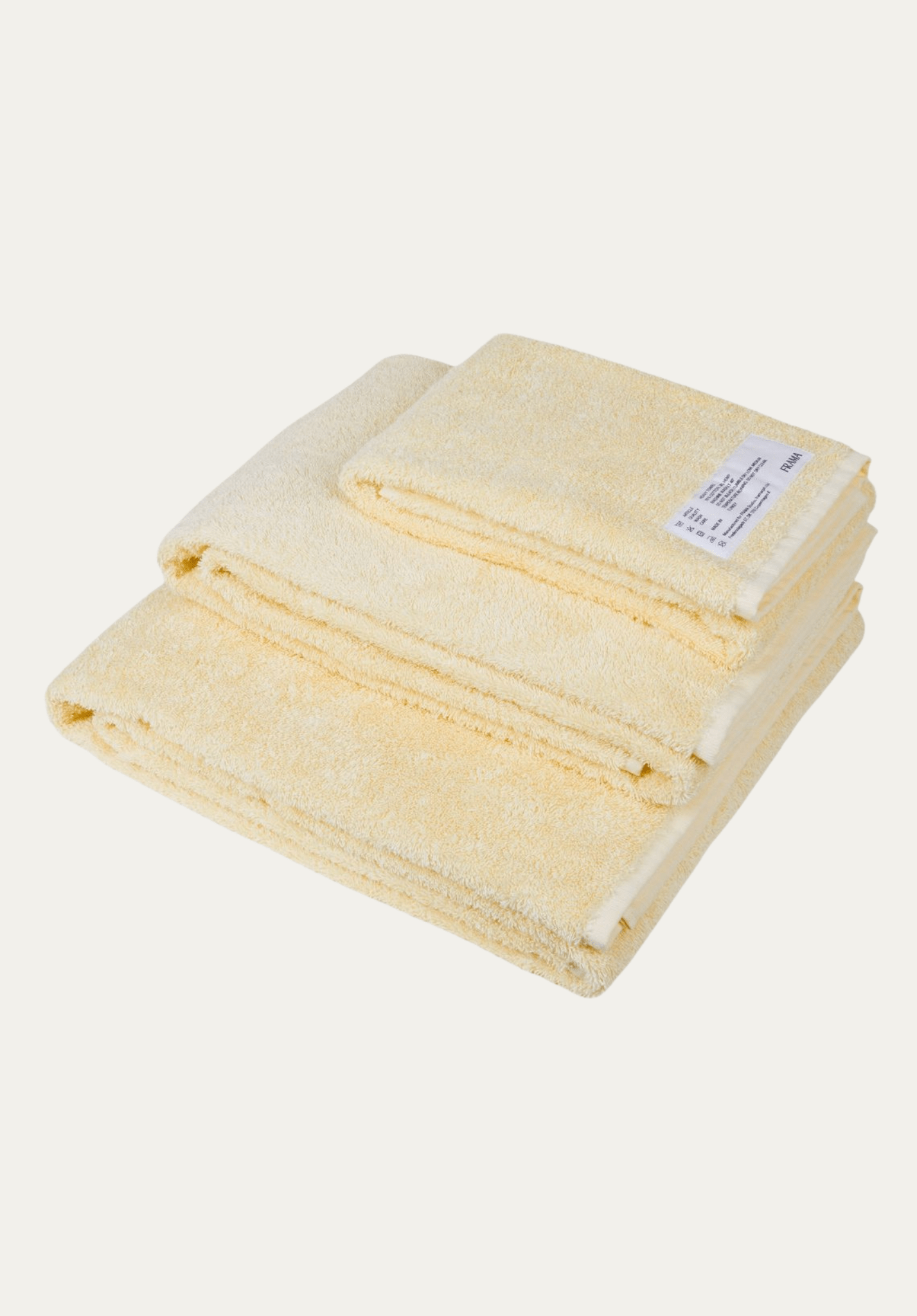 Heavy Towel Set Pale Yellow  | Frama