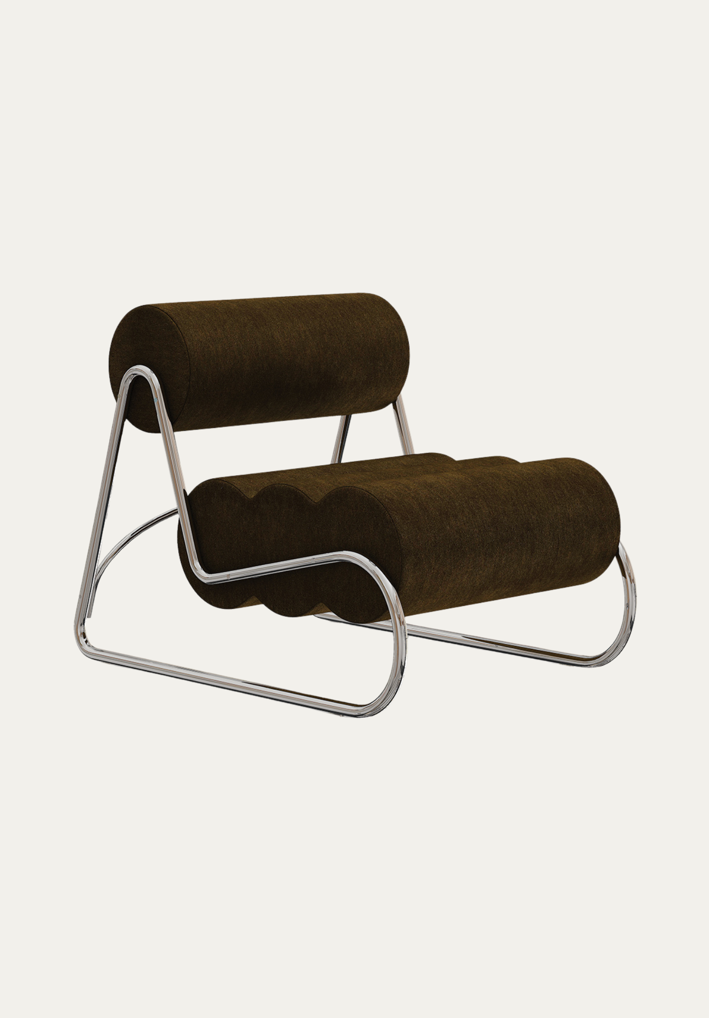 Fave Lounge Chair Alpaca / Chrome | NORR11