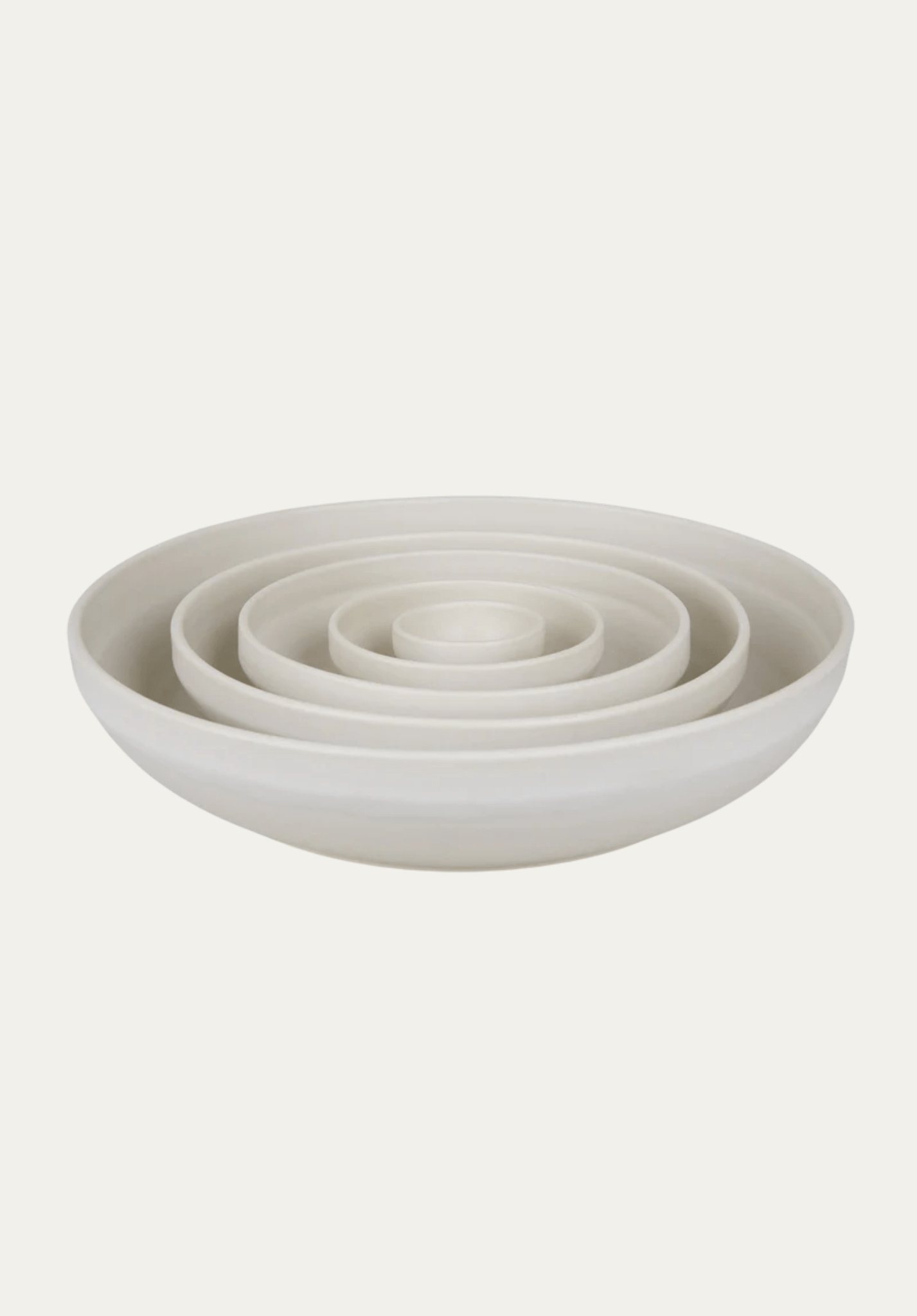 Otto Ceramic Shallow Bowl Set | Natural | Frama