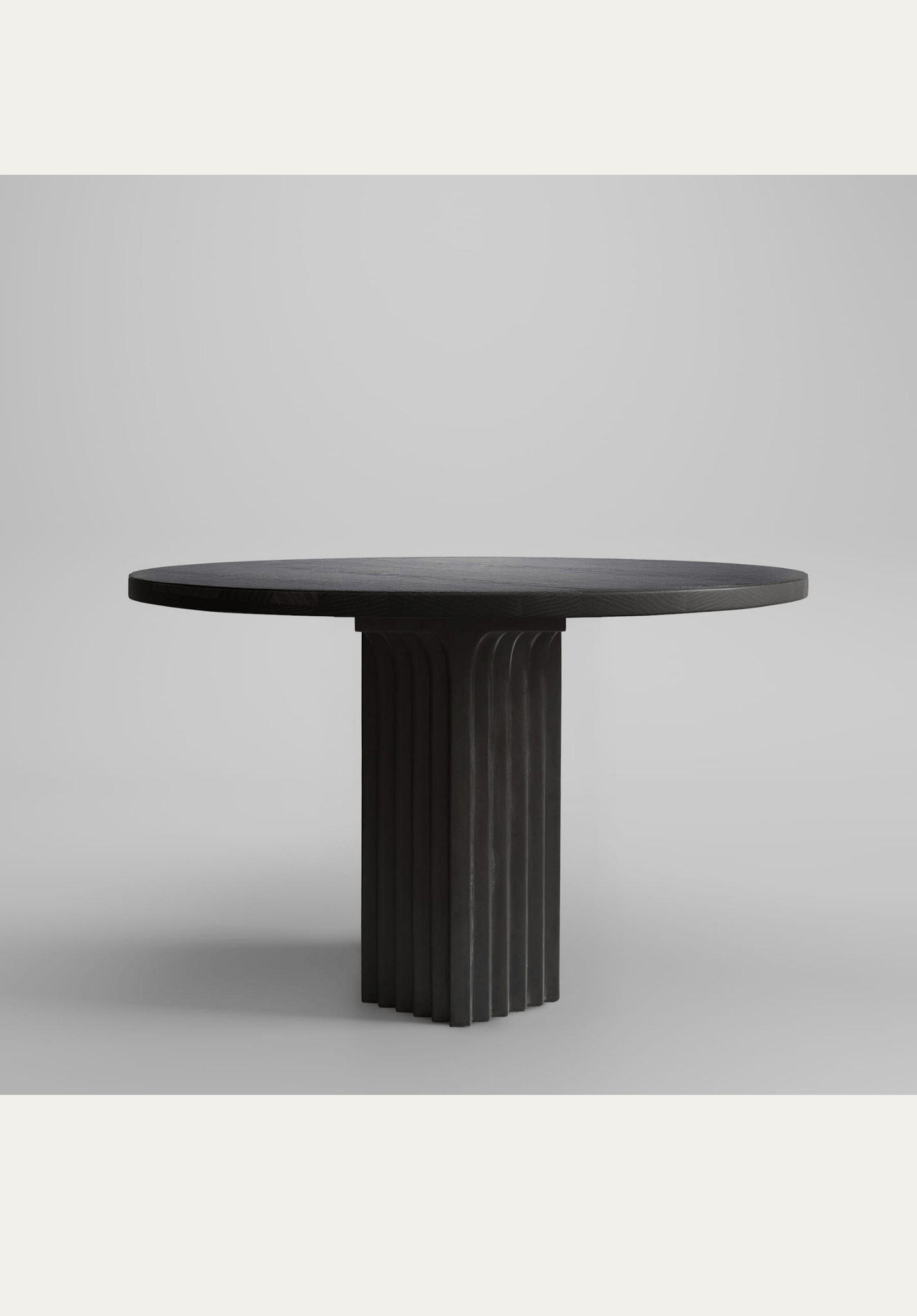 Arc Dining Table, Ø120 - Coffee Black Oak | 101 CPH
