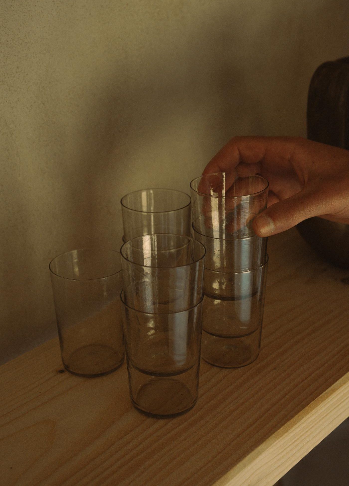 Isle Glass set of two | Light smoke | FRAMA