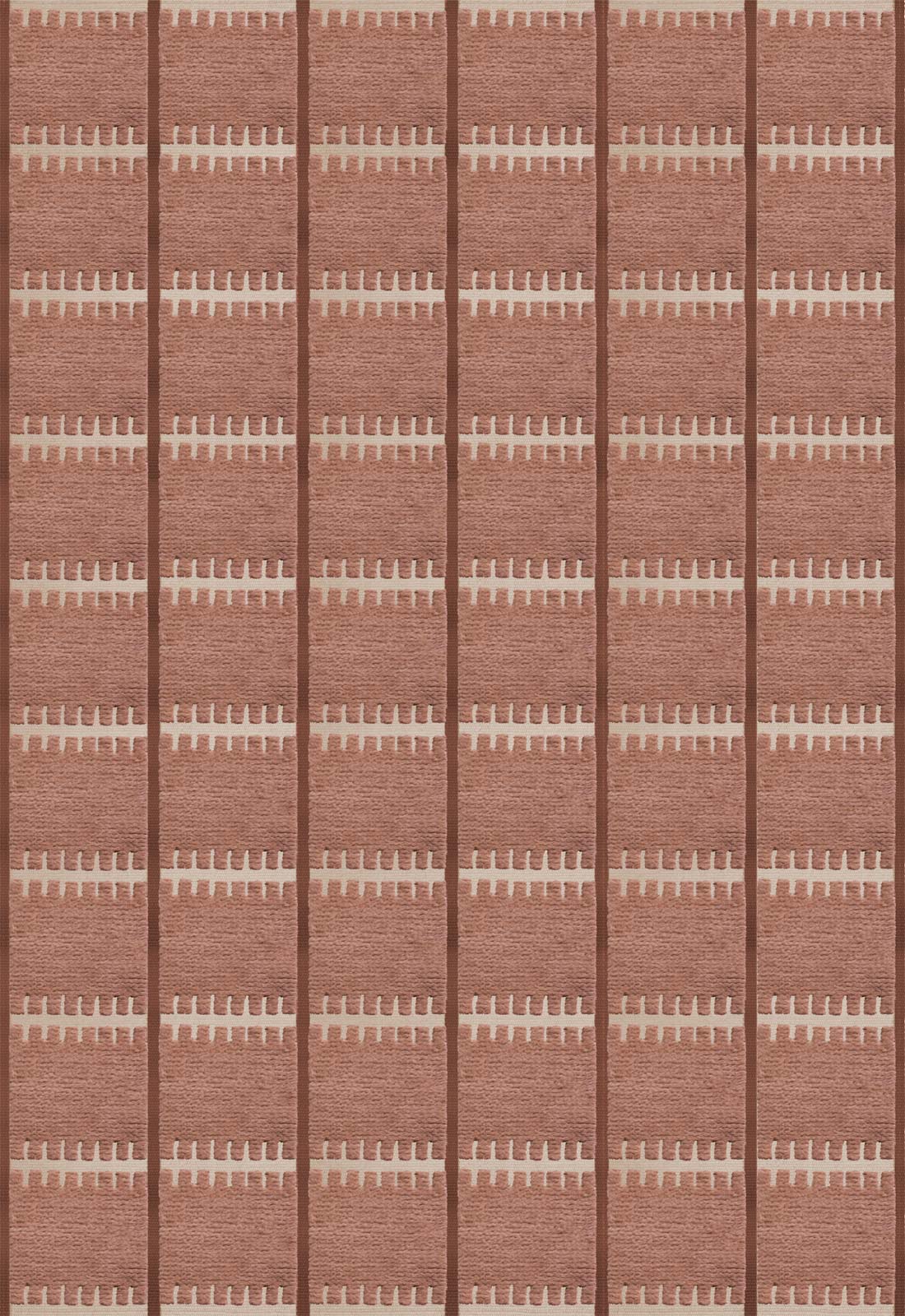 Swedish Homage Lilly Wool Rug - Rust | LAYERED