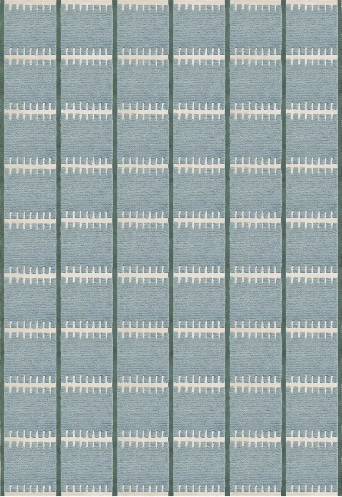 Swedish Homage Lilly Wool Rug - Blue | LAYERED