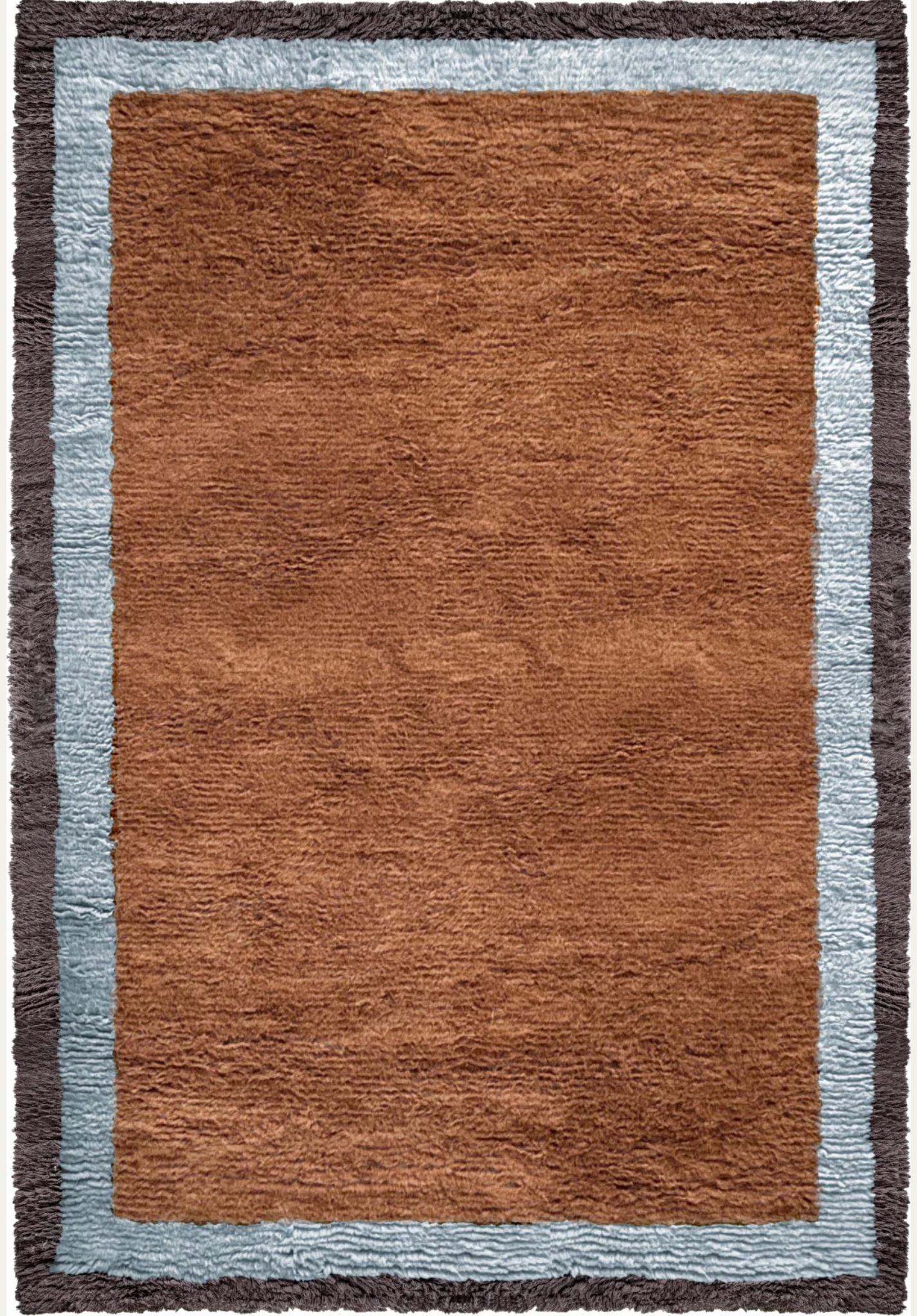 Shaggy Edge Wool Rug - Amber  | LAYERED
