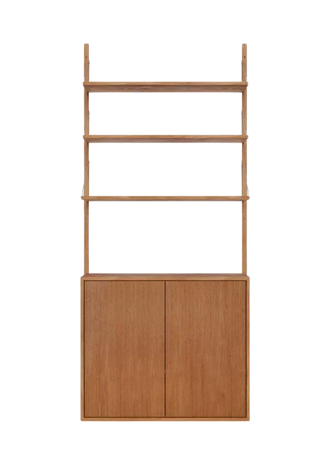 Shelf Library medium Cabinet section| natural Oak | FRAMA