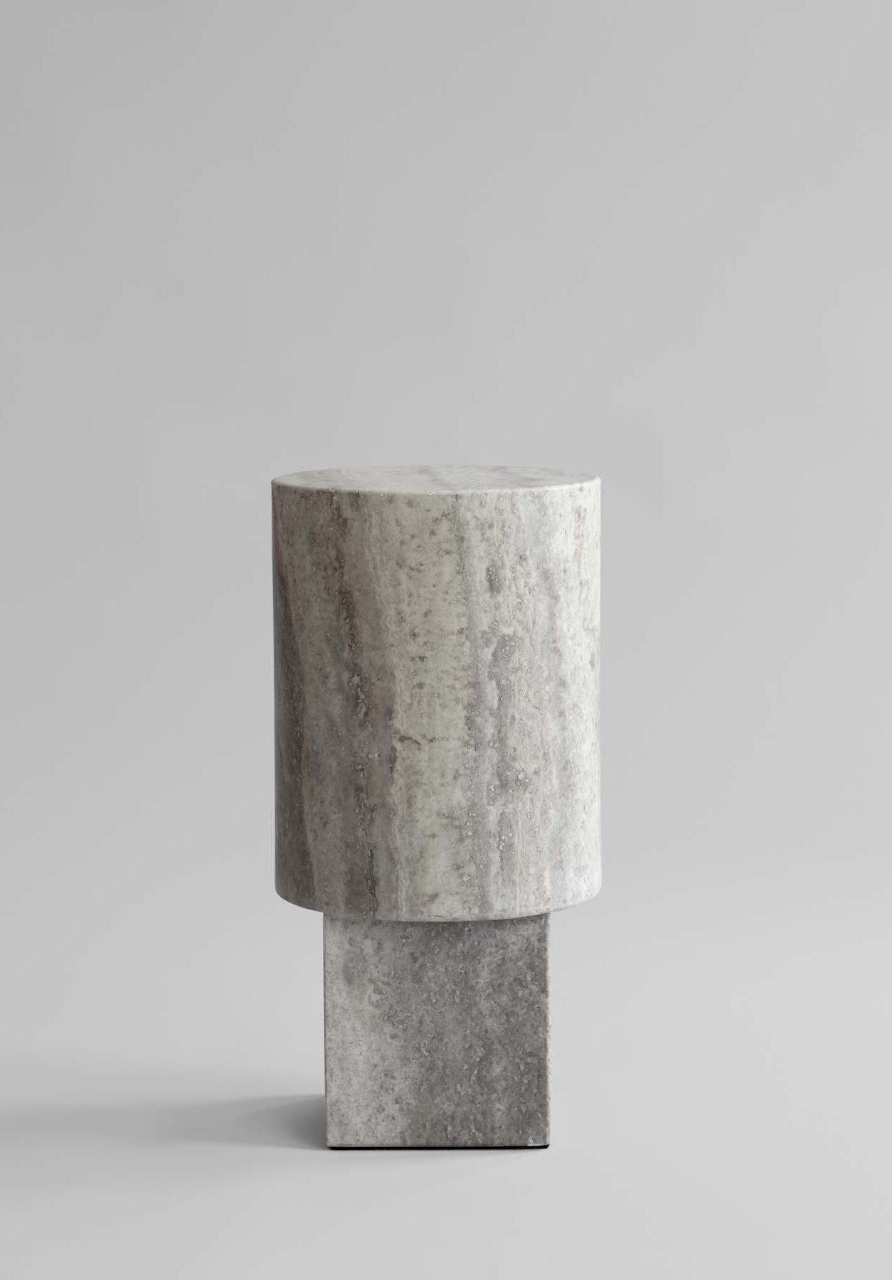 Column Table - Silver Travertine | 101 CPH