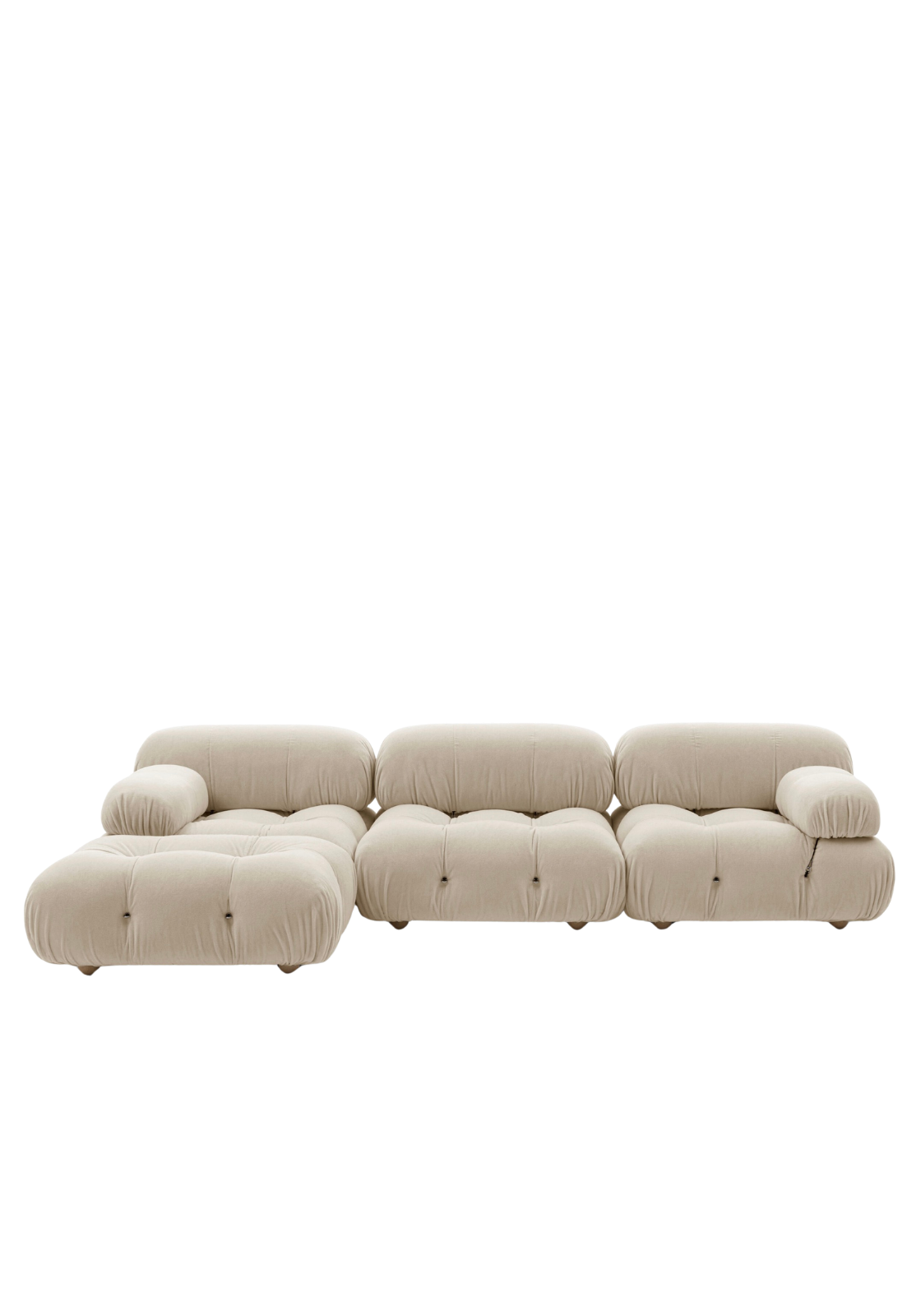 Camaleonda Sectional sofa - Natural velvet Mario Bellini, 2020
