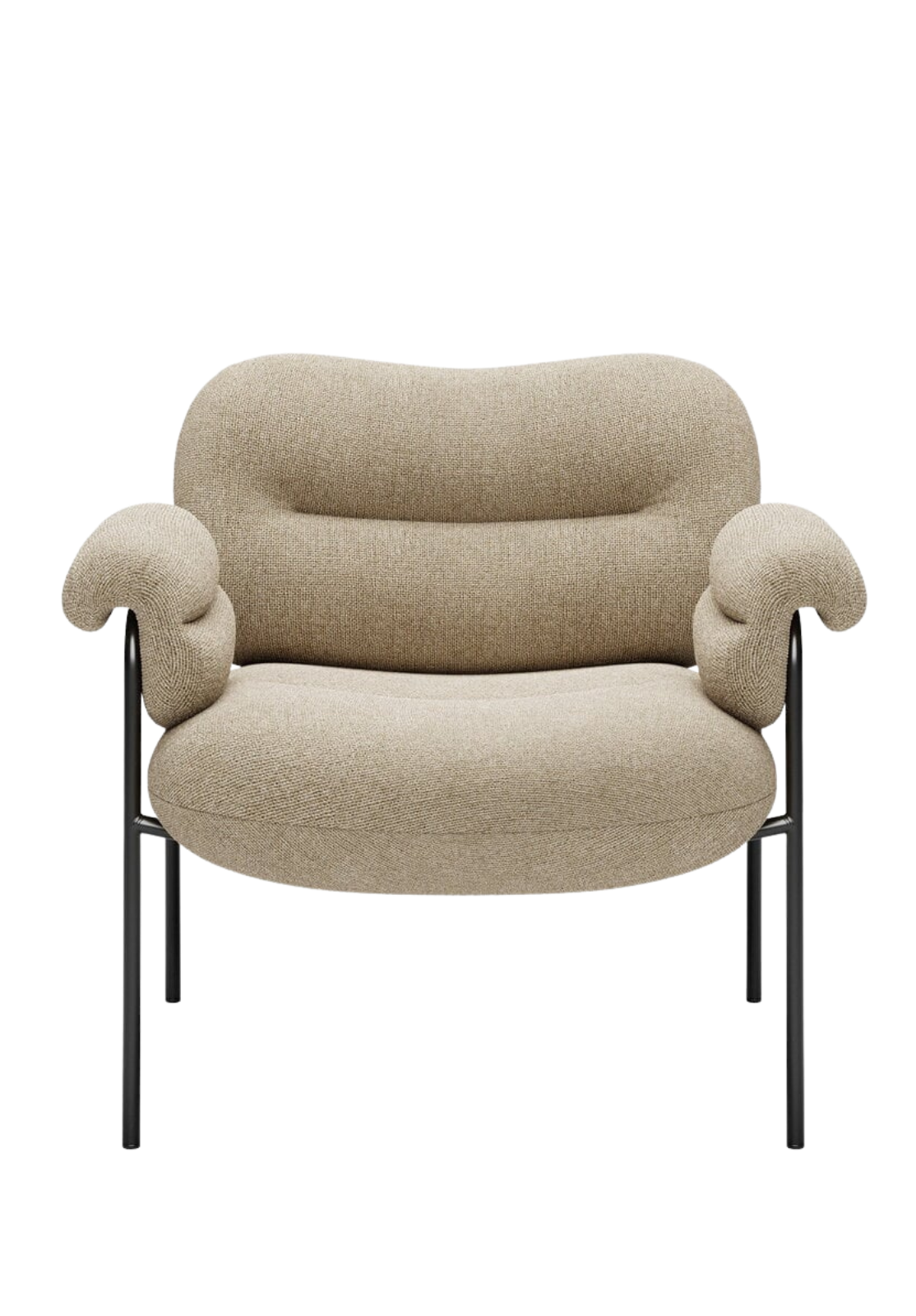 Bollo lounge chair, Main Line Flax 20 - black