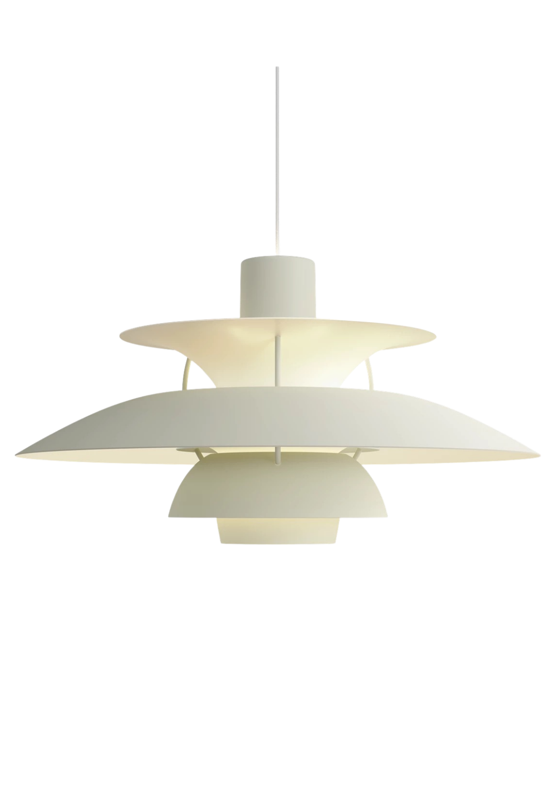 PH 5 Pendant Pastels Monochrome pale pewter | Louis Poulsen