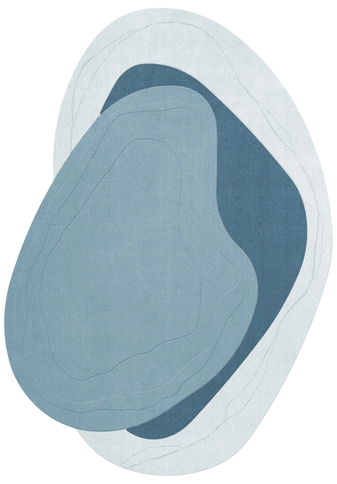 Erik Bratsberg Lozza Wool Rug - Teal  | LAYERED