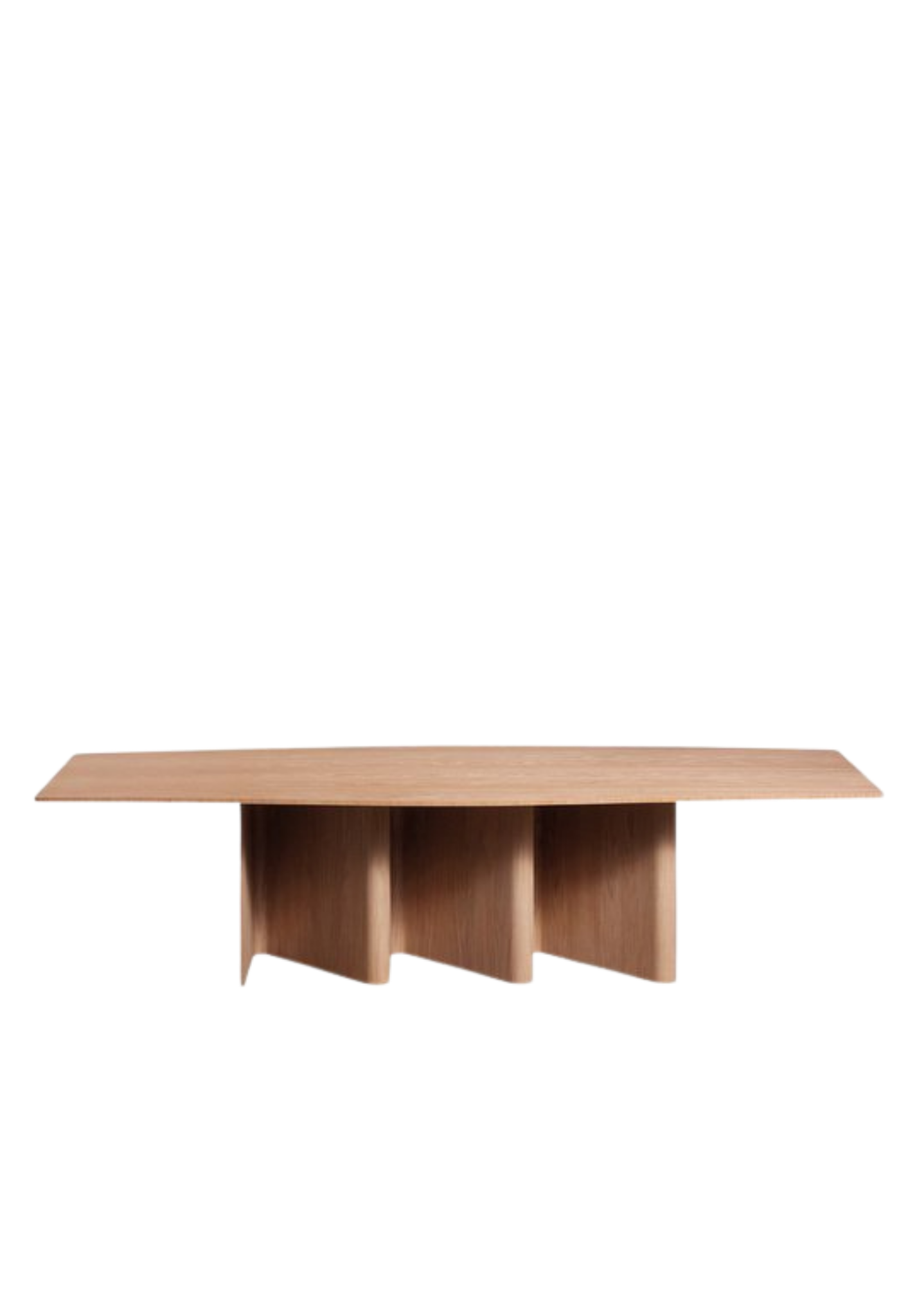 Nami table, barrel shape, flamed oak | Miniforms