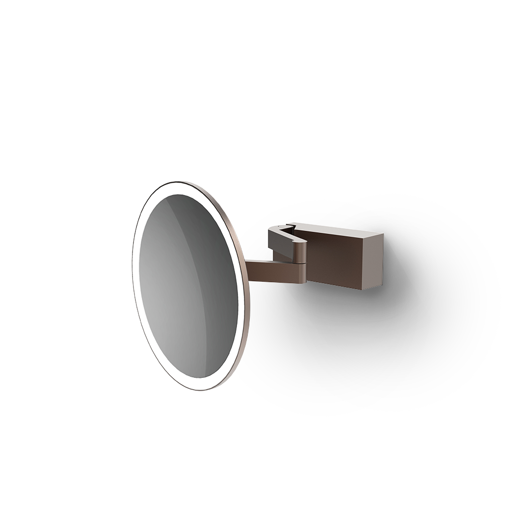 VISION R 5X Cosmetic mirror, Dark Metal Matt PVD, Decor Walther