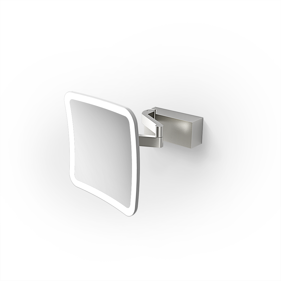 VISION S 5X Cosmetic mirror, Stainless steel matt, Decor Walther