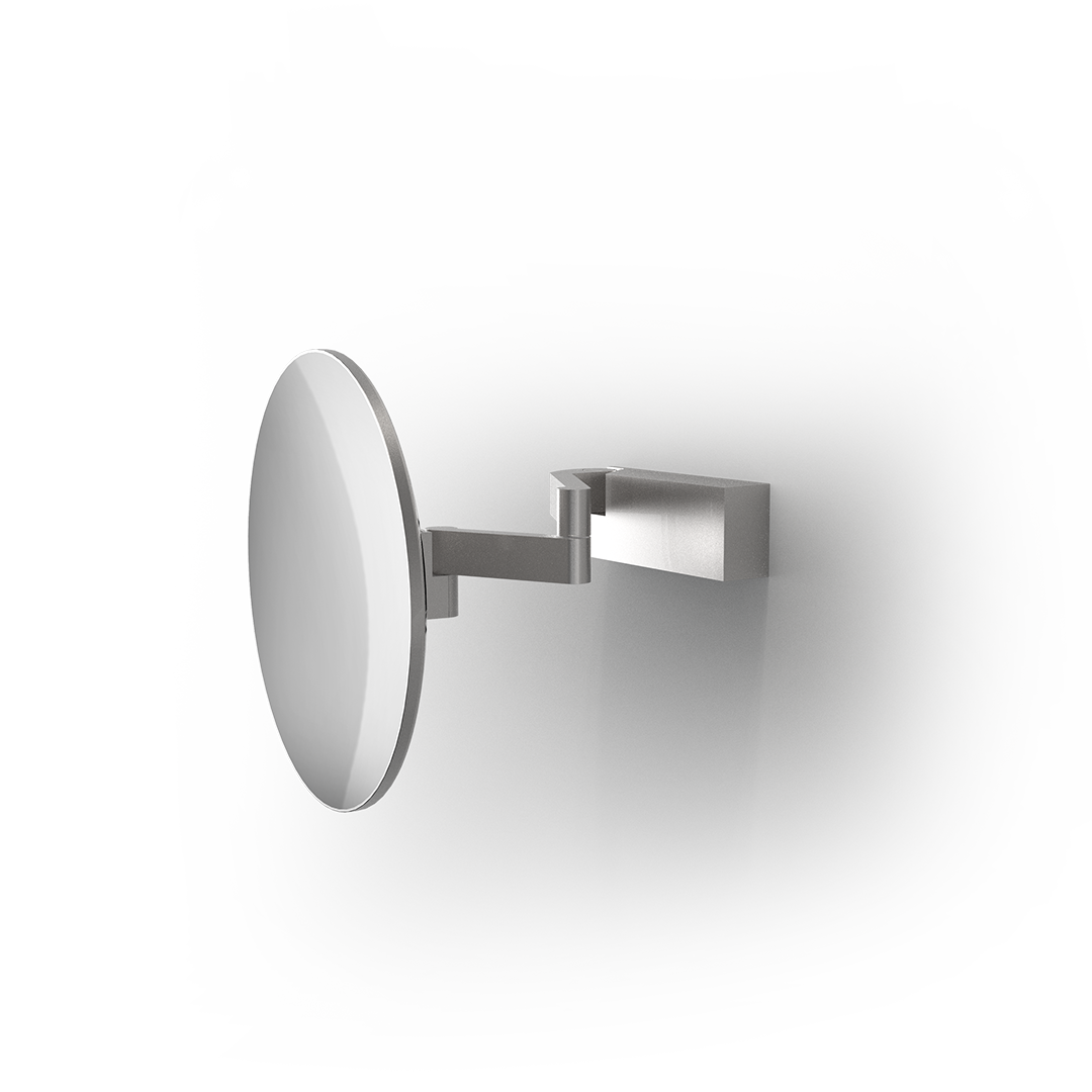 VISION R UNLIT 5X Cosmetic mirror, Stainless Steel Matt, Decor Walther