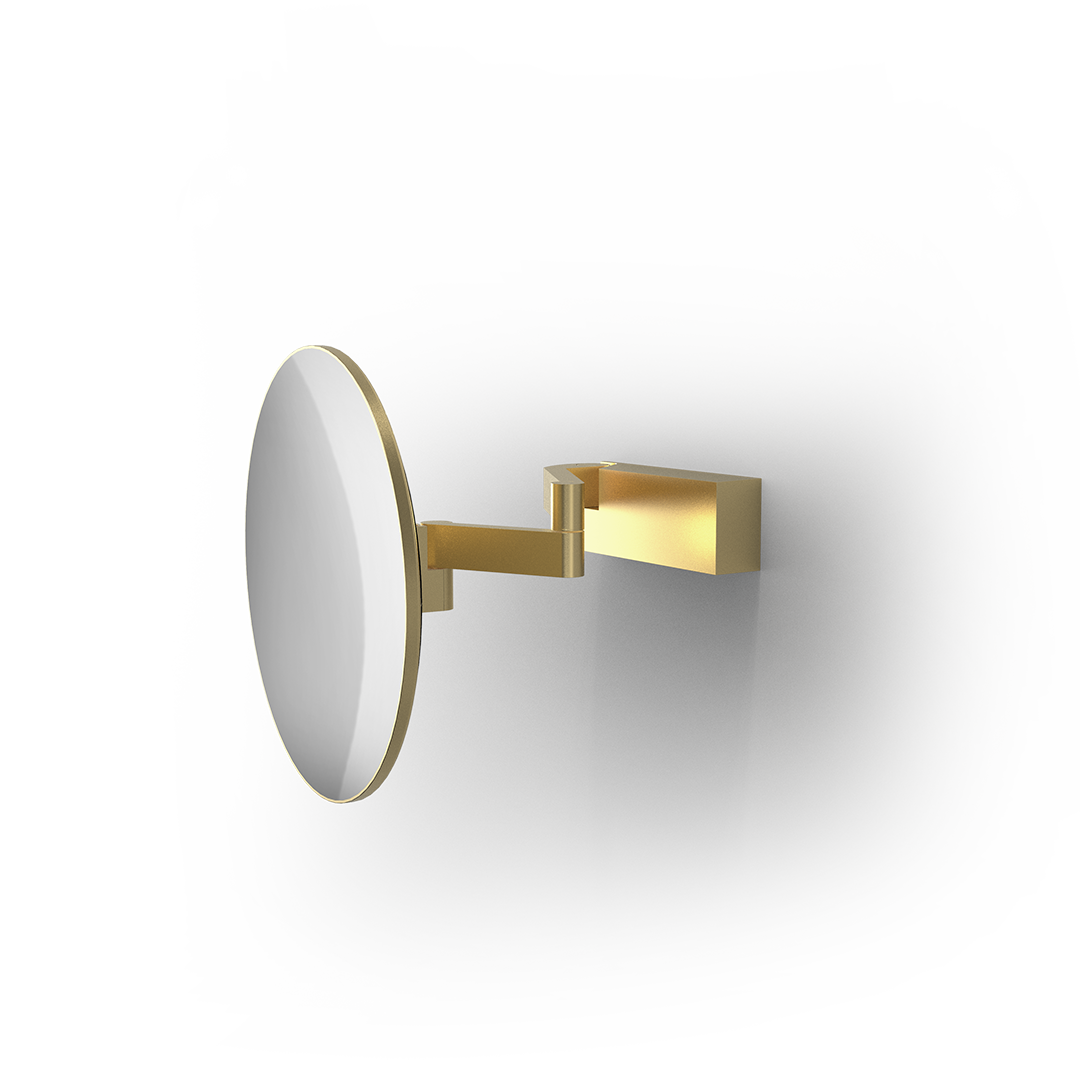 VISION R UNLIT 5X Cosmetic mirror, Gold Matt , Decor Walther