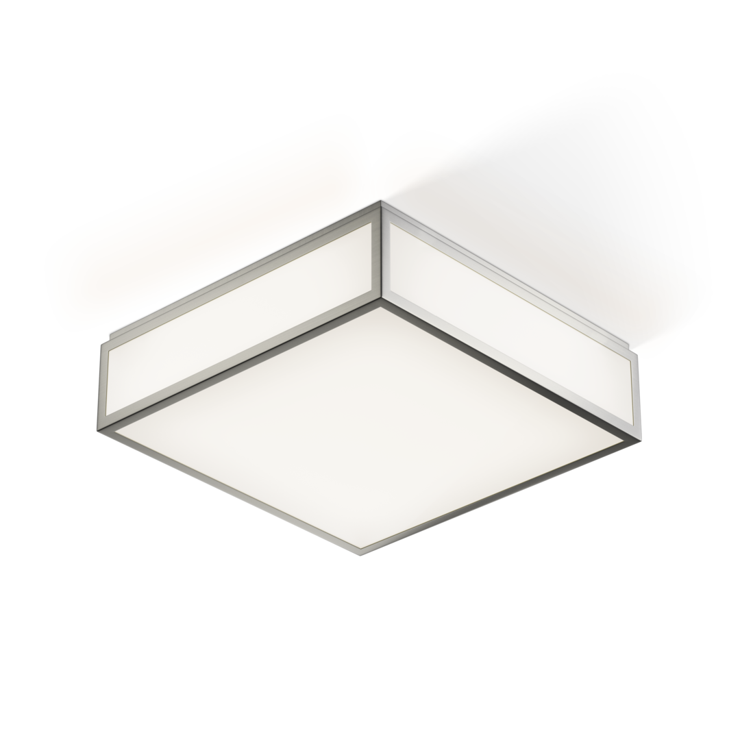 BAUHAUS 3 N LED Ceiling-/Wall light, nickel satin, Decor Walther