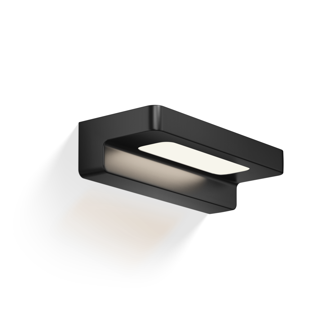 FORM 20 LED Wall light, black matt, Decor Walther
