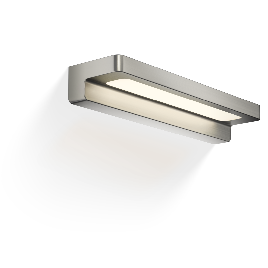 FORM 34 LED Wall light, nickel satin, Decor Walther