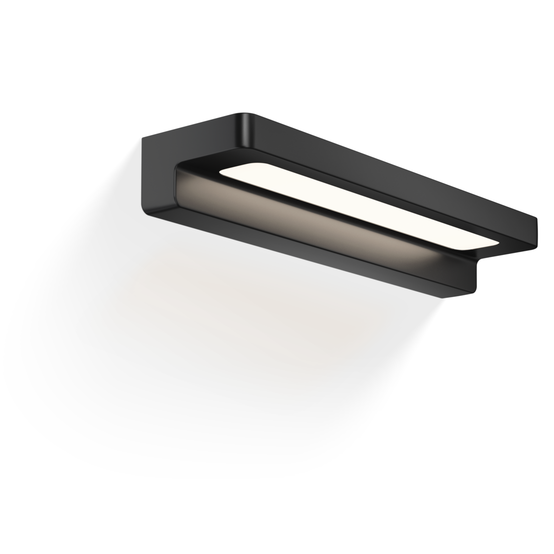 FORM 34 LED Wall light, black matt, Decor Walther