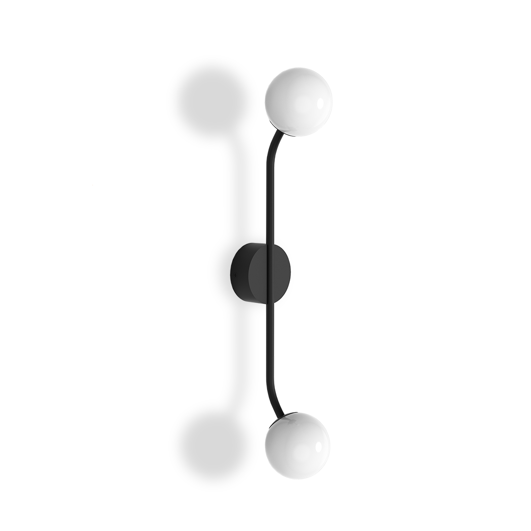 PEP TWO Wall light, Black matt, Decor Walther