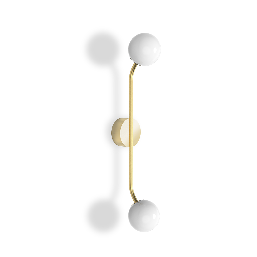 PEP TWO Wall light, Gold matt, Decor Walther