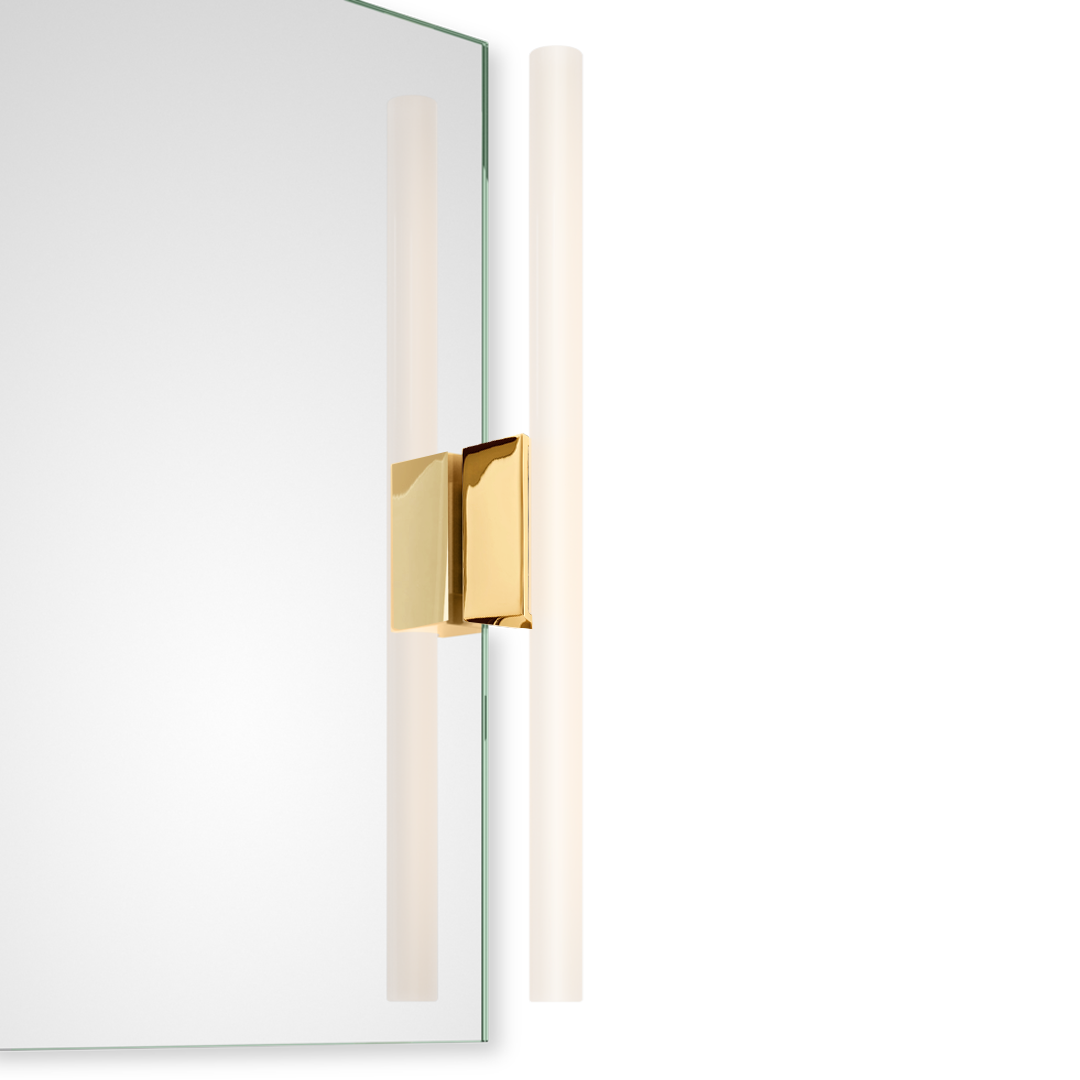 OMEGA 1 Clip-on light for mirror, Gold , Decor Walther