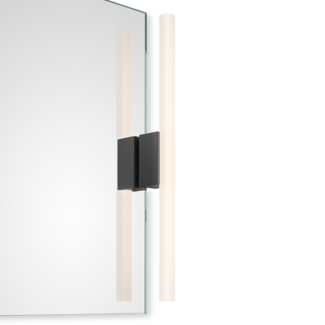 OMEGA 1 Clip-on light for mirror, black matt, Decor Walther