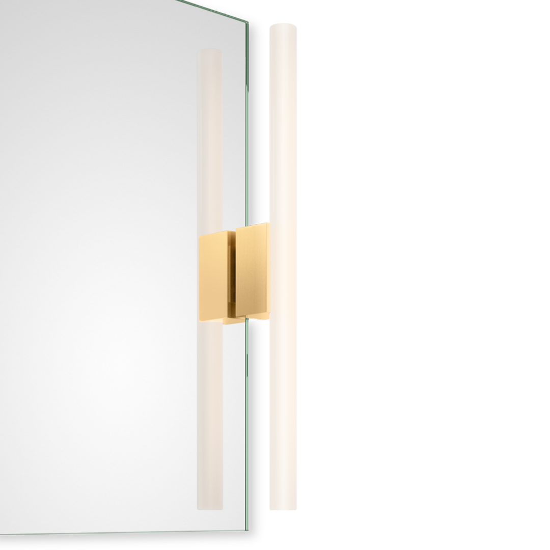 OMEGA 1 Clip-on light for mirror, Gold matt , Decor Walther