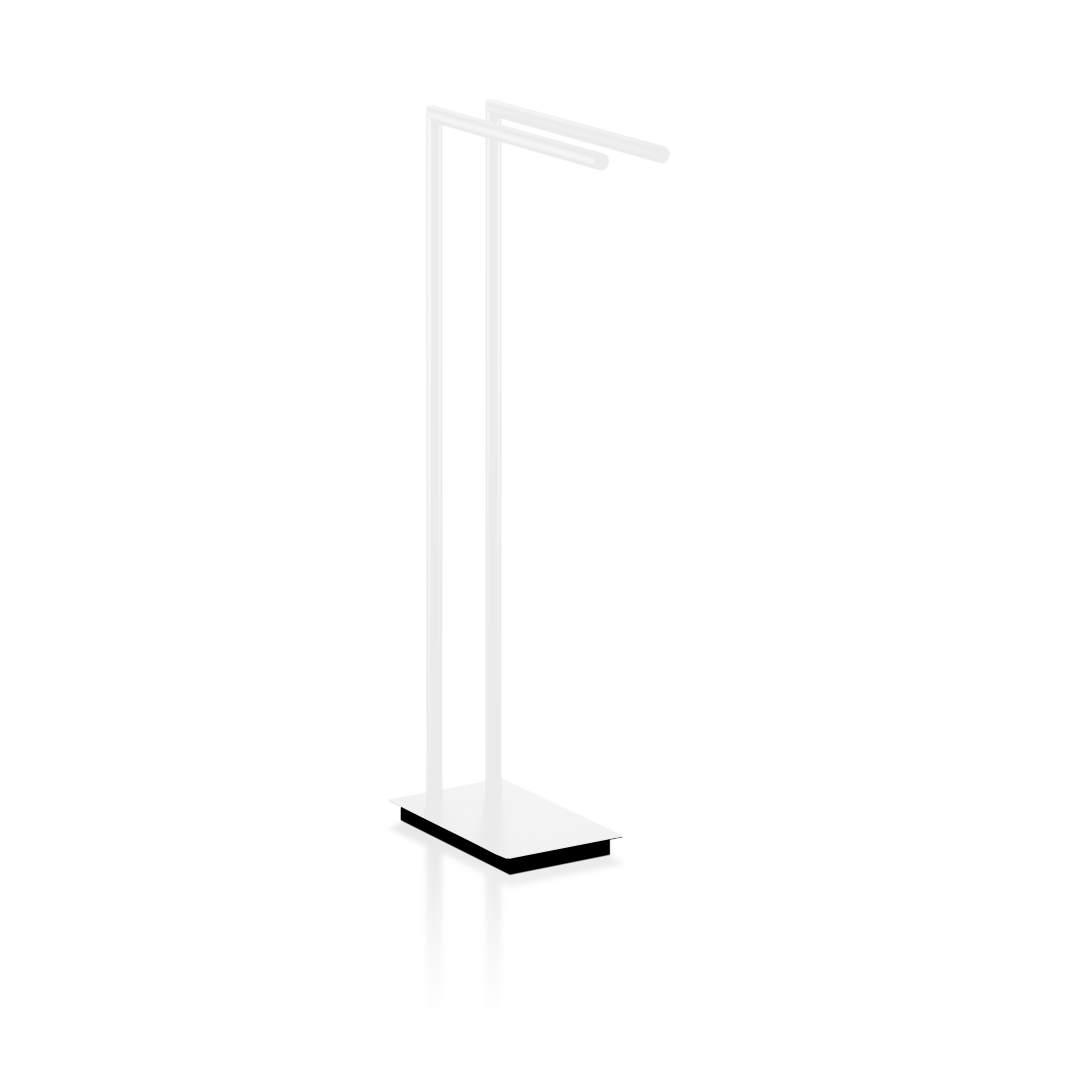 STRAIGHT 2 Towel stand, white matt, Decor Walther