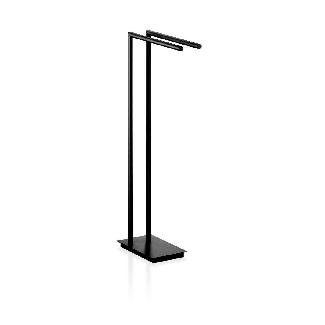 STRAIGHT 2 Towel stand, black matt, Decor Walther