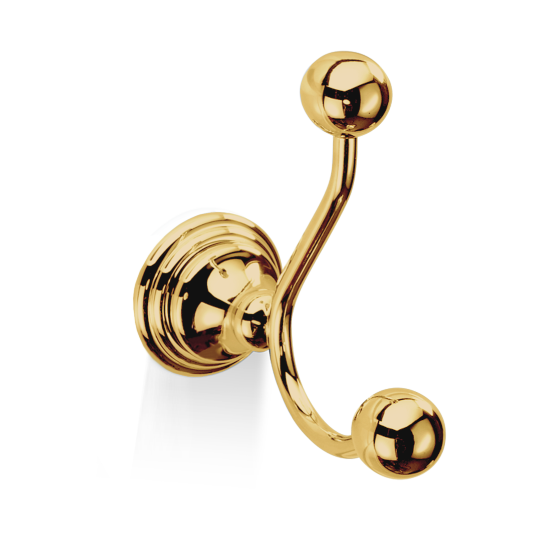 CL HAK2 CLASSIC Clothes hook, Gold , Decor Walther
