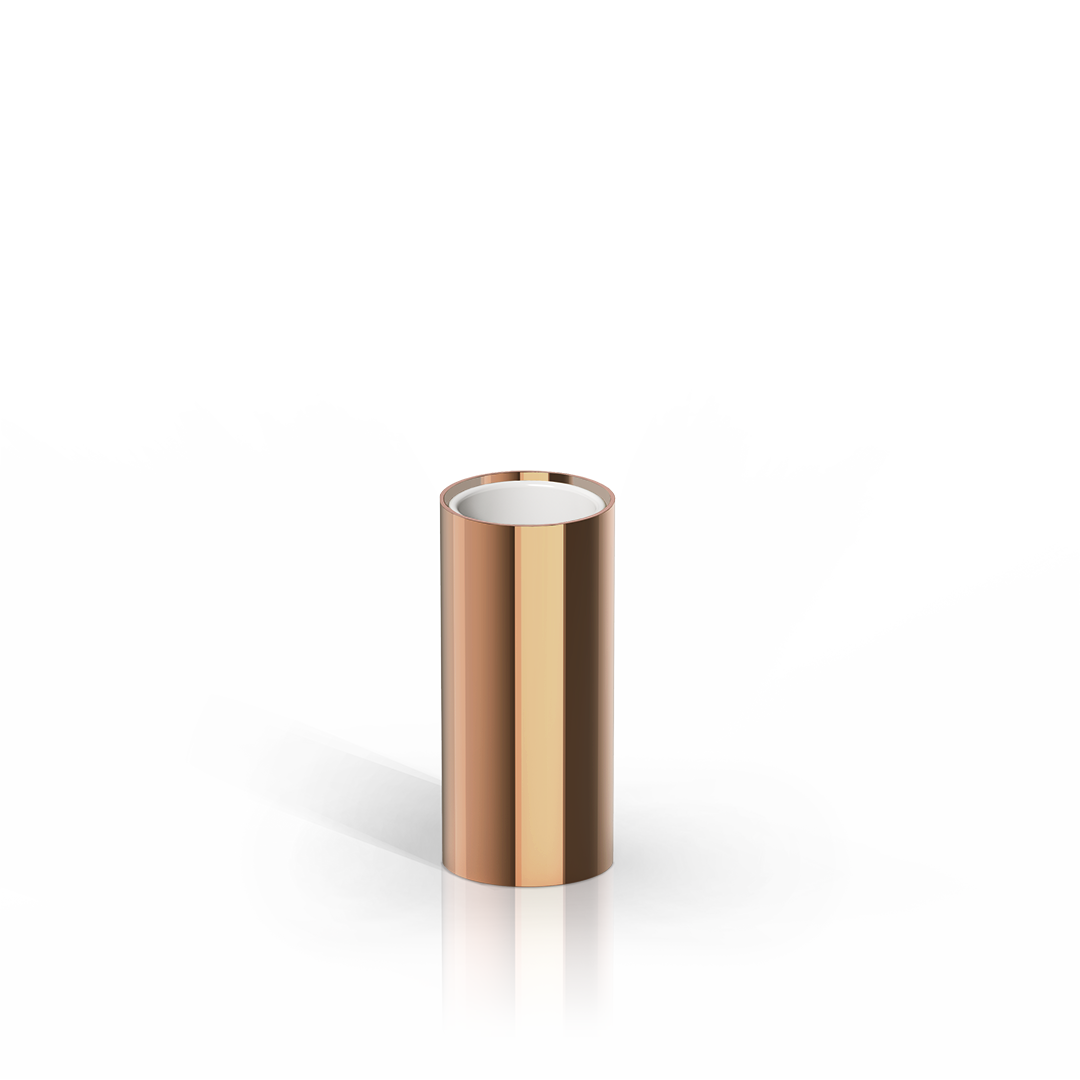 MK SMB Tumbler, Rosé gold PVD/White, Decor Walther