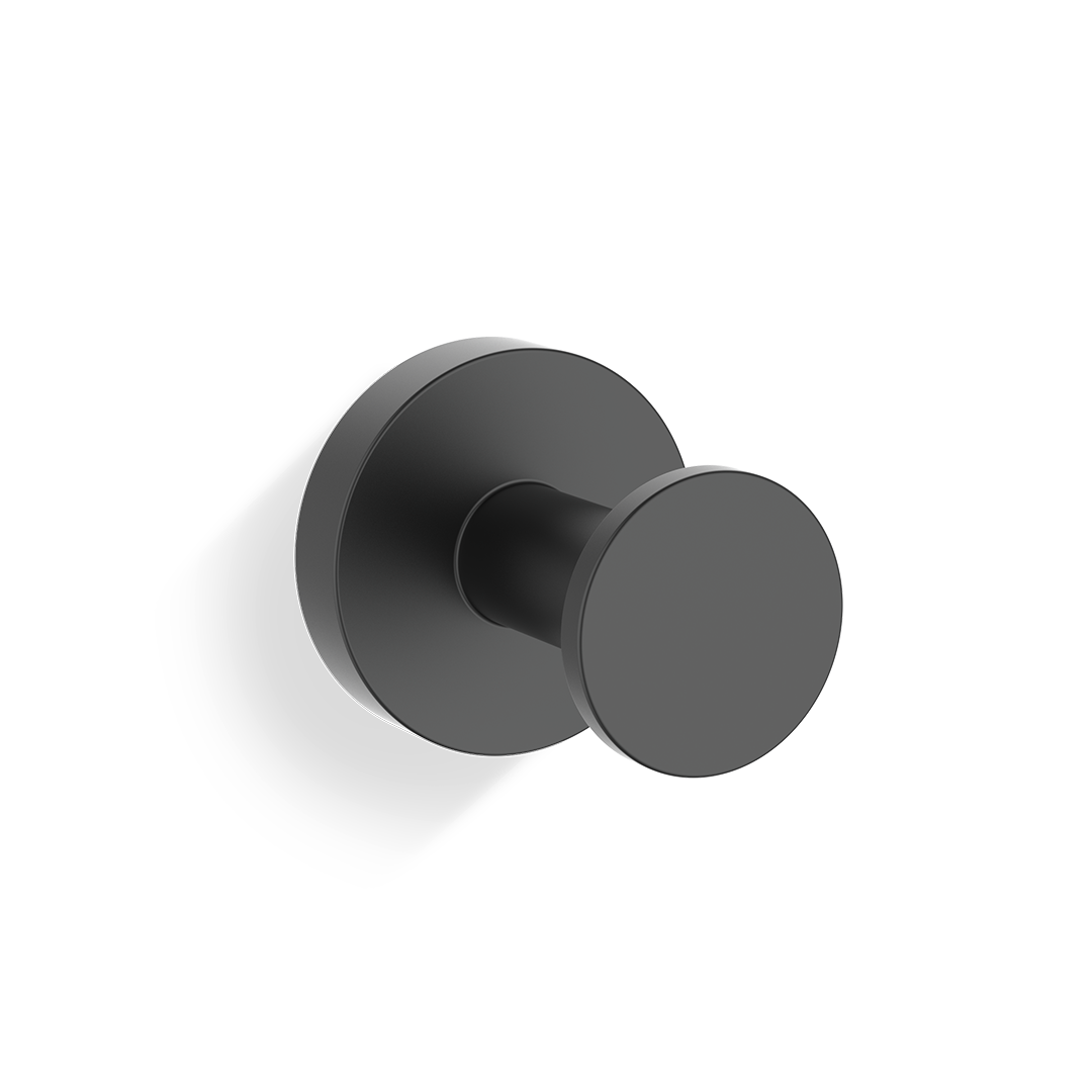 BA HAK4 BASIC Hook for bath robe, Black matt , Decor Walther