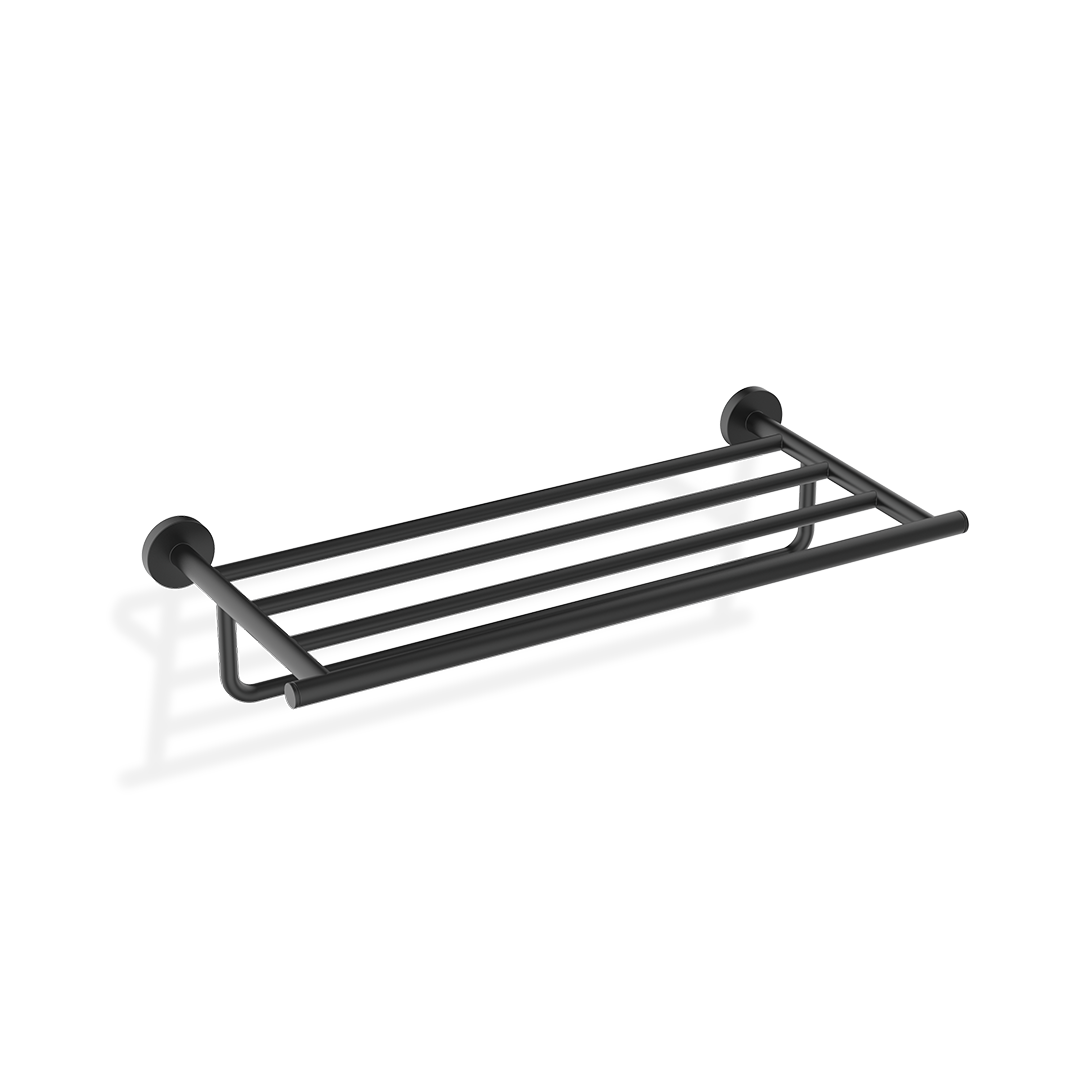 BA KHT BASIC Towel rack, Black matt, Decor Walther