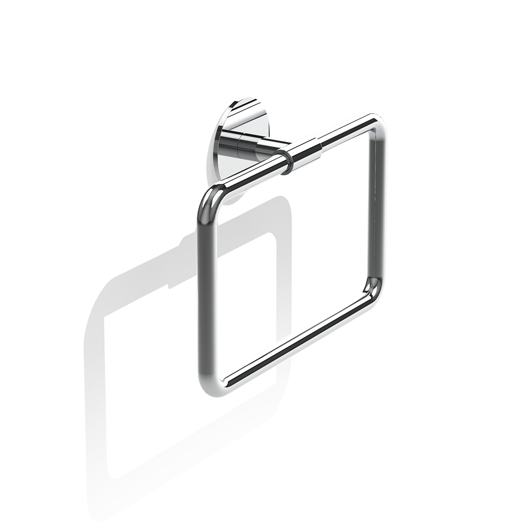 BA SK HTR BASIC Towel ring, Chrome, Decor Walther