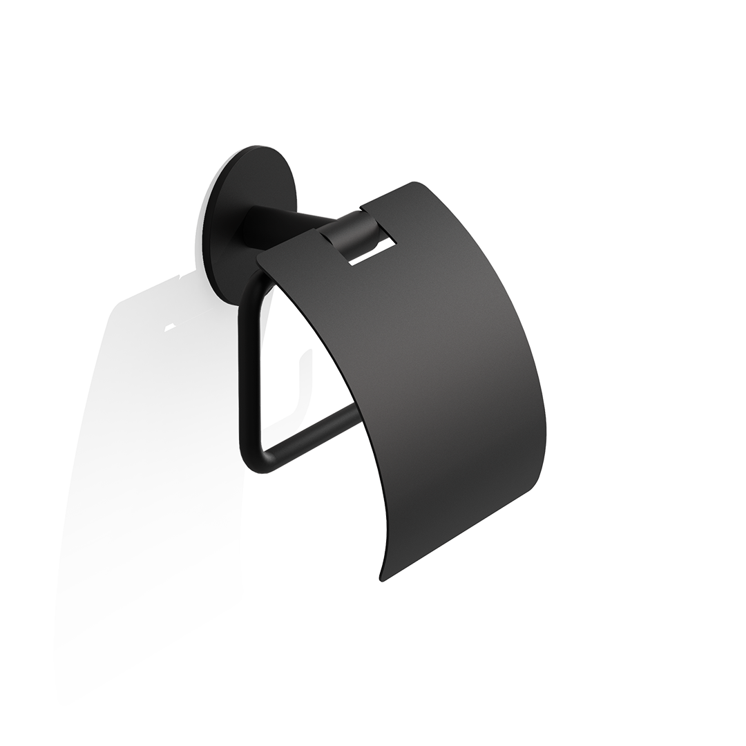 BA SK TPH4 BASIC Toilet paper holder, Black matt, Decor Walther