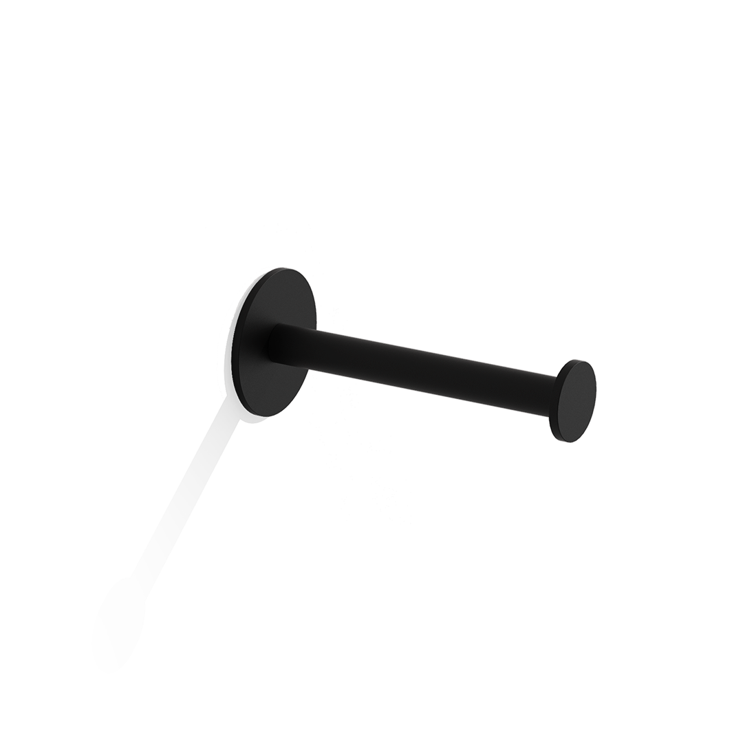 BA SK ERH BASIC Toilet paper holder, Black matt, Decor Walther