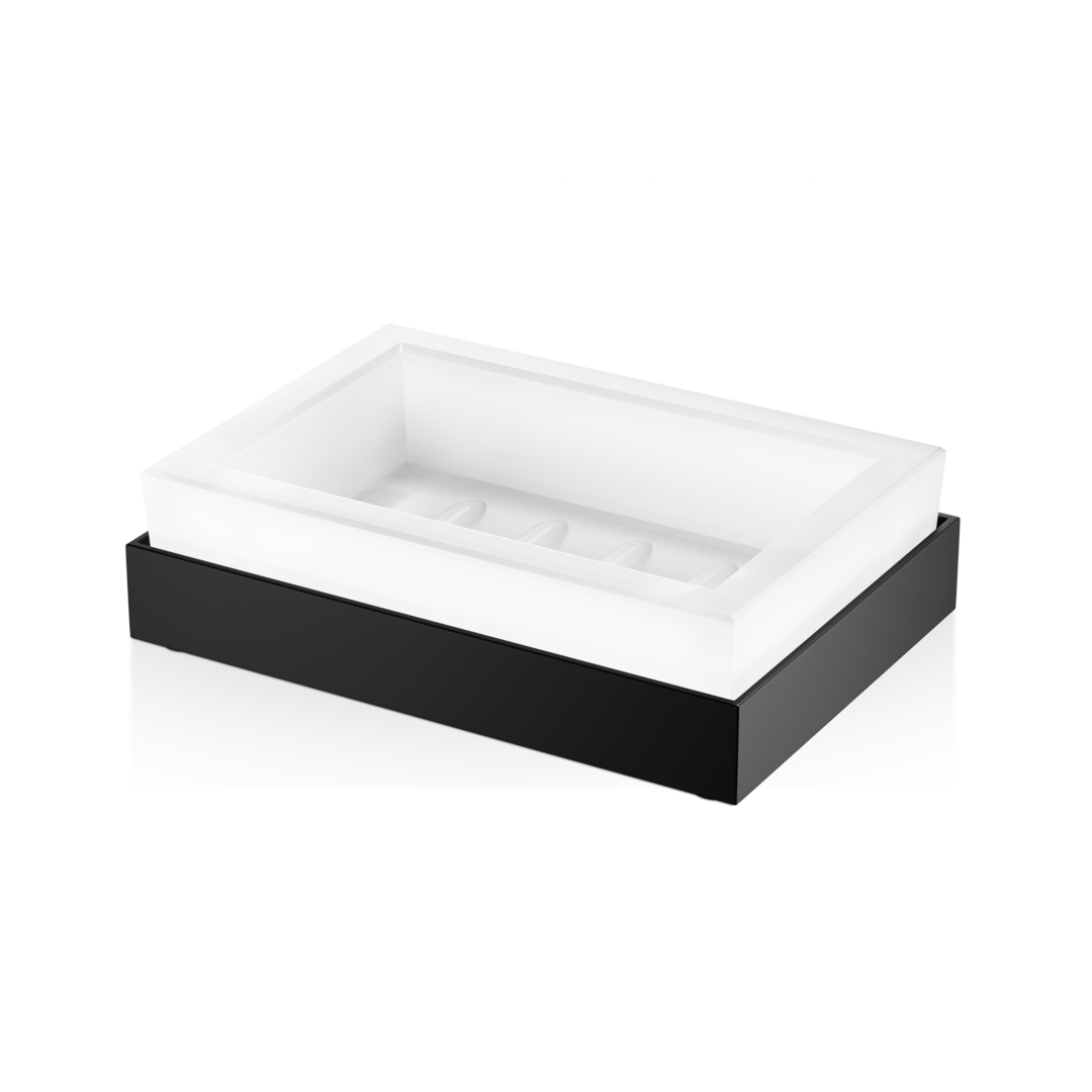 CO STS CORNER Soap dish, black matt, Decor Walther