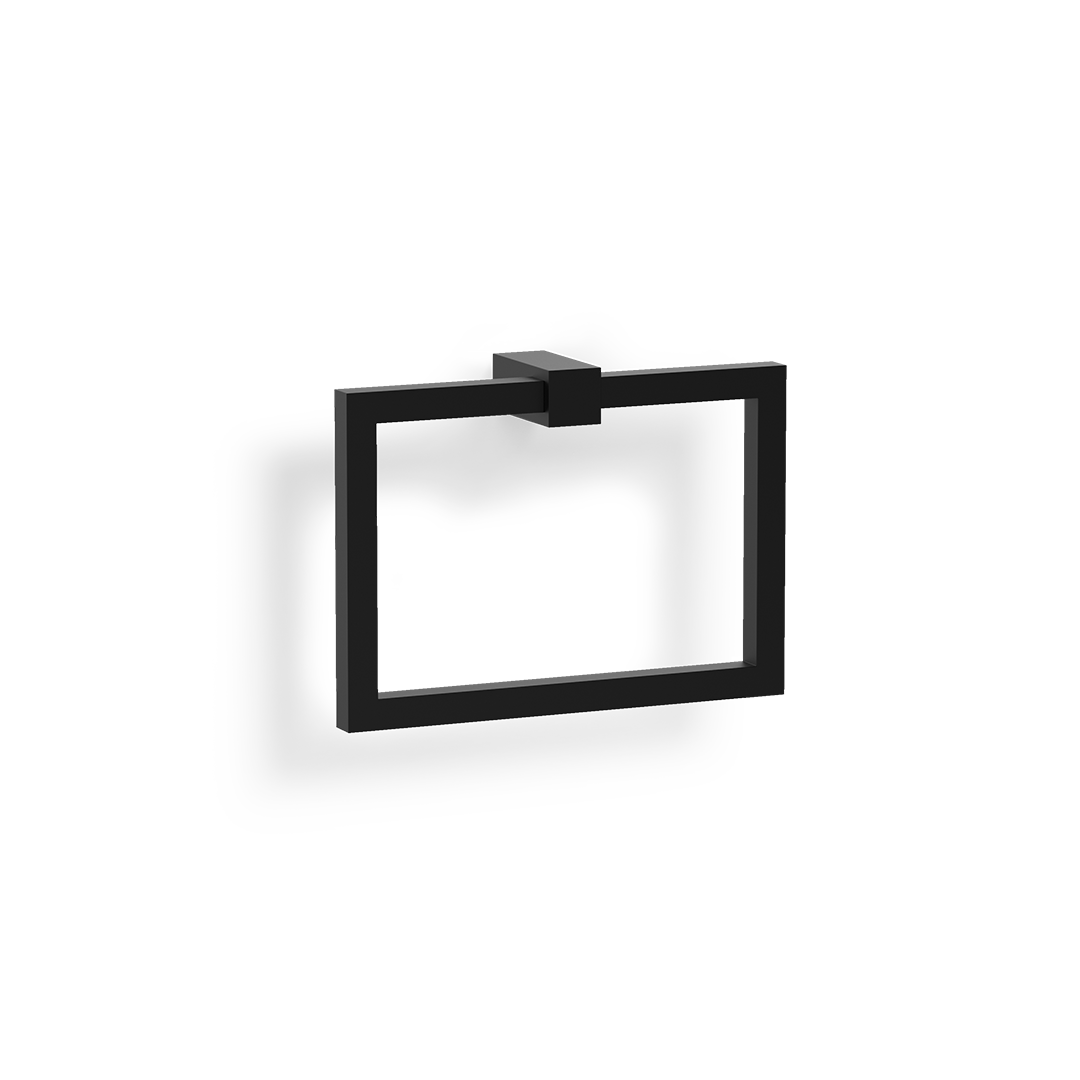 CO HTR N CORNER Towel ring, Black matt, Decor Walther