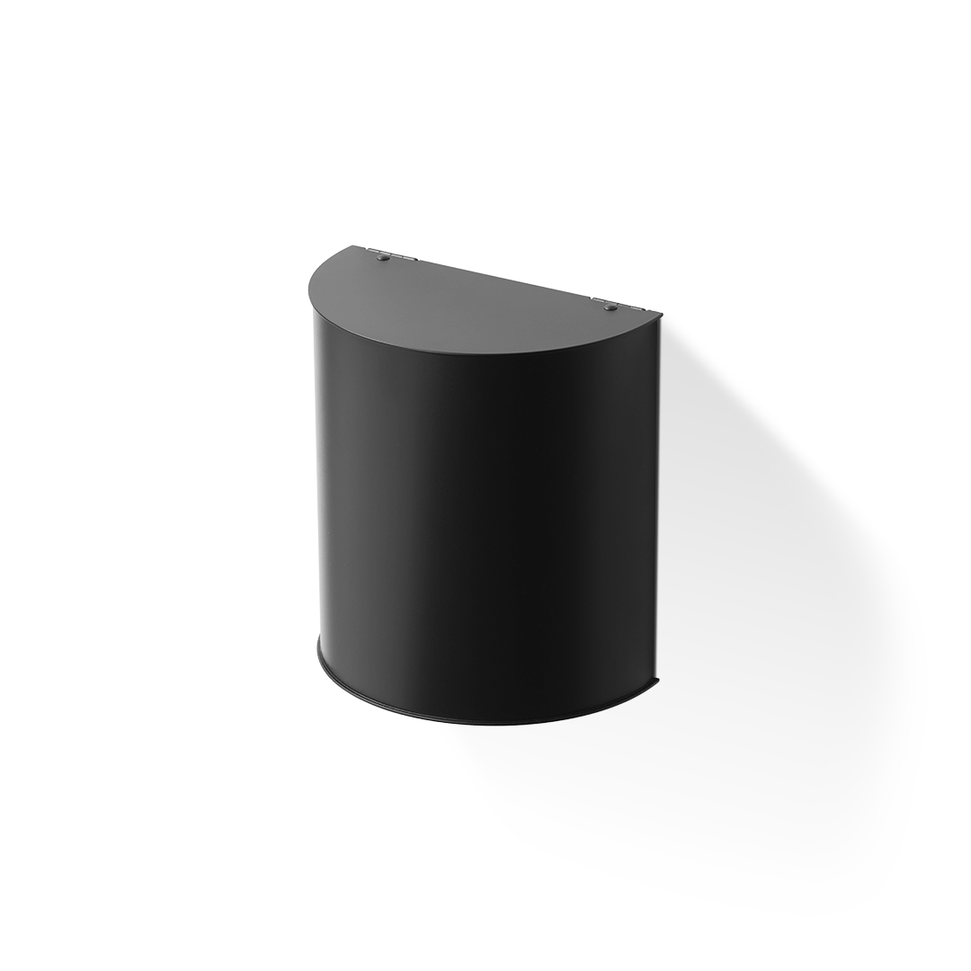 DW 31 Paper bin, Black matt, Decor Walther