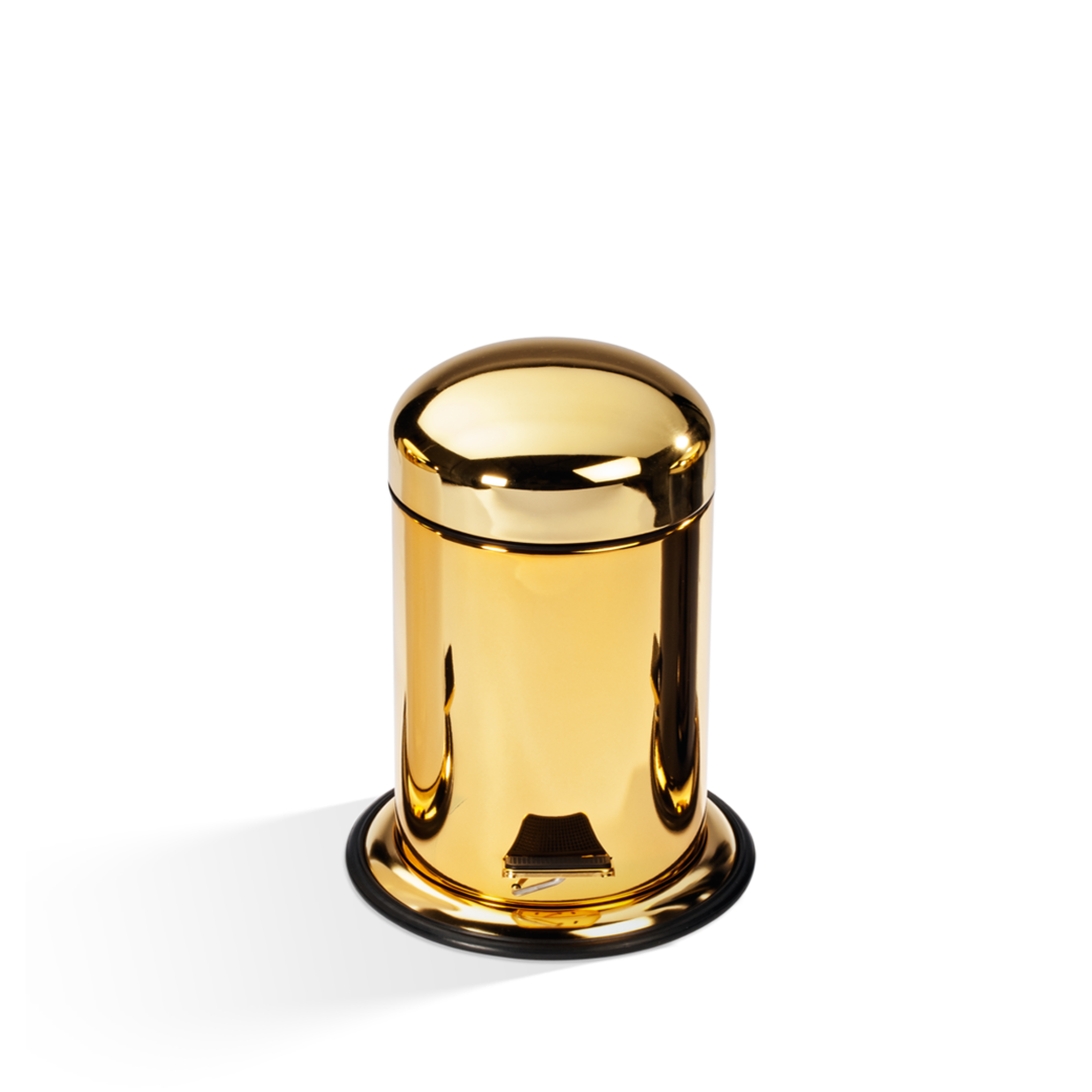 TE 30 Pedal bin, Gold varnish, Decor Walther