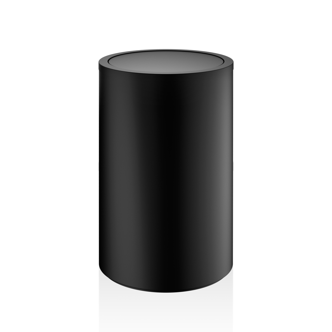 DW 121 Laundry basket, black matt, Decor Walther