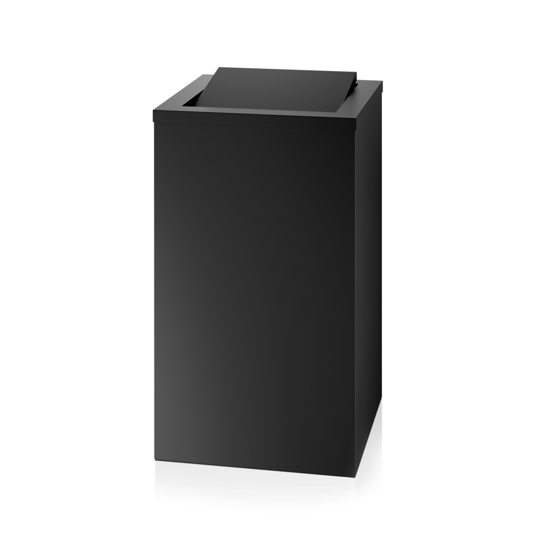 DW 215 Laundry basket, black matt, Decor Walther